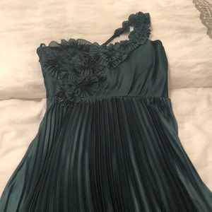 Forest Green One Shoulder dress Size 8